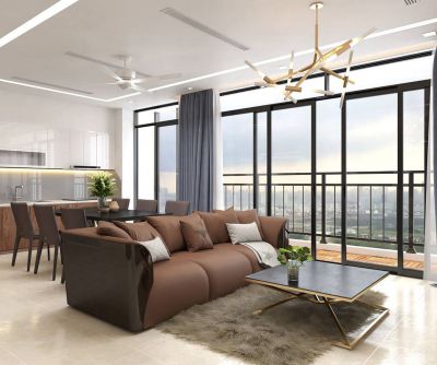 Thiết kế nội thất căn hộ 113m2 Vinhomes Golden River - Anh Mạnh, Quận 1